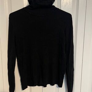 Tahari Black Ribbed Sweater